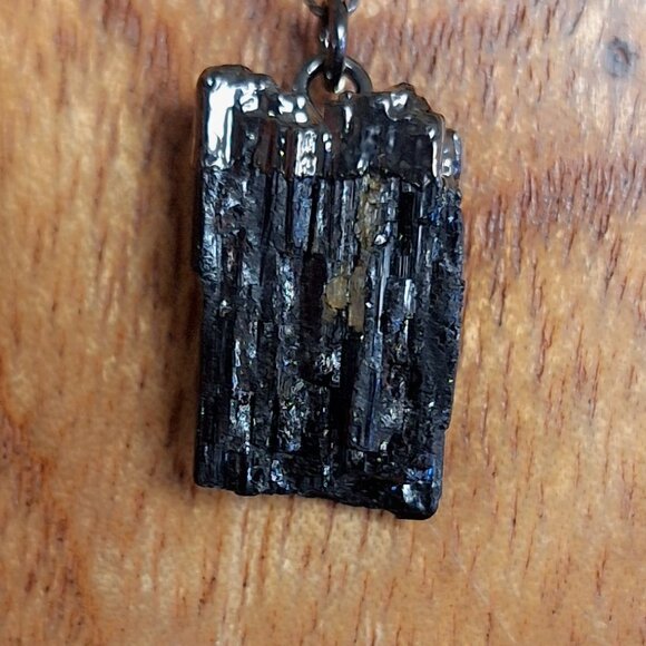 Evil Eye, Tourmaline, Titanium, Protection Necklace - Picture 2 of 5